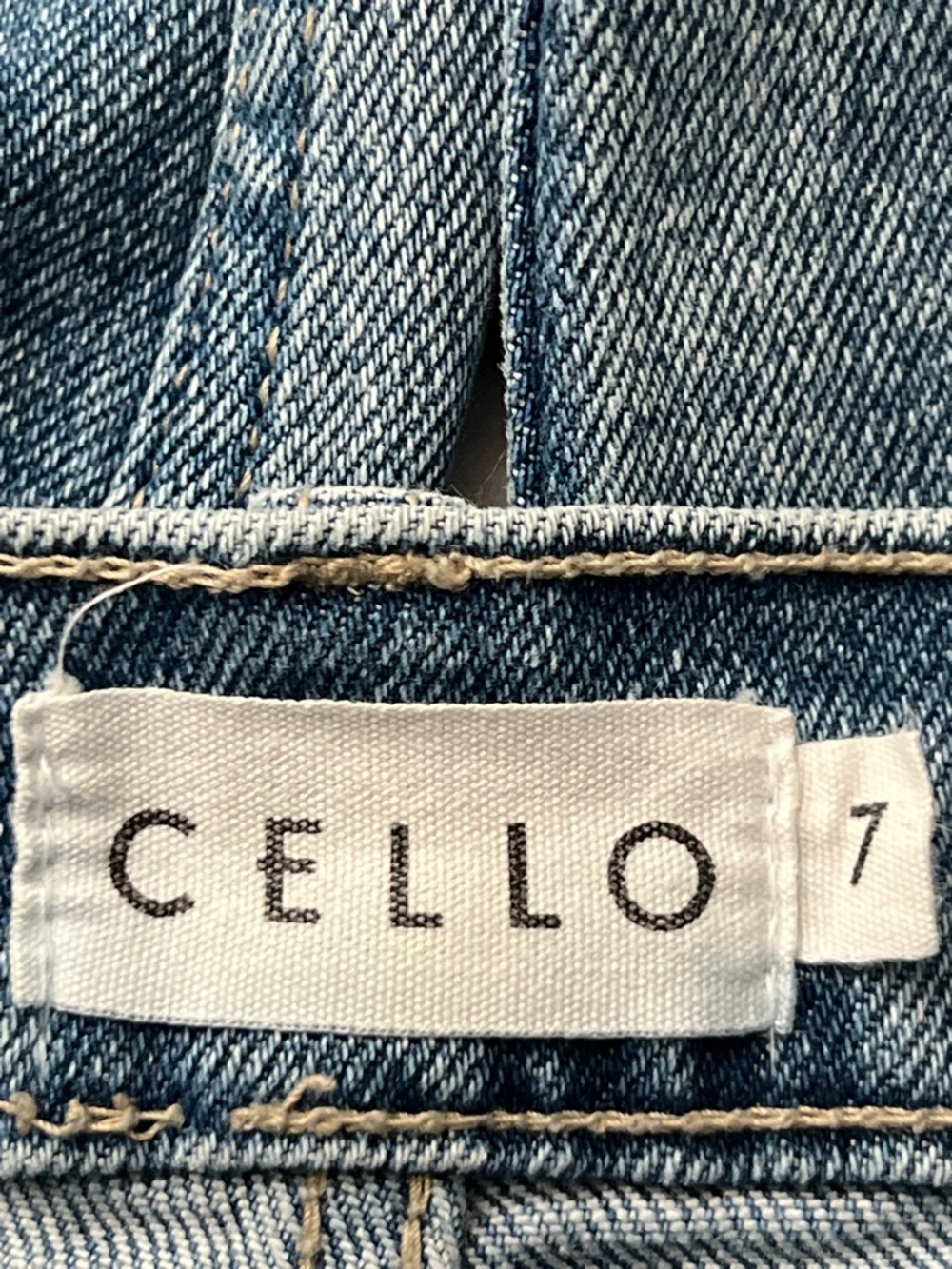Cello Light Blue Distressed High-Rise Jeans, Size 7 - Picture 10 of 11